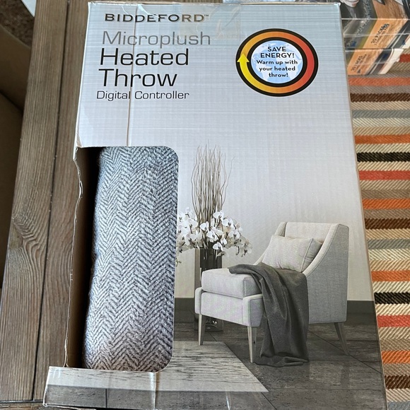 biddeford Bedding Biddeford Microplush Heated Throw With Digital